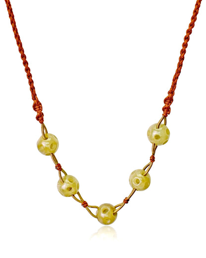Real Jade Bead Necklace a Nephrite Jade Beads For Her Bead Birthday Gift with Timeless Luxury Energy