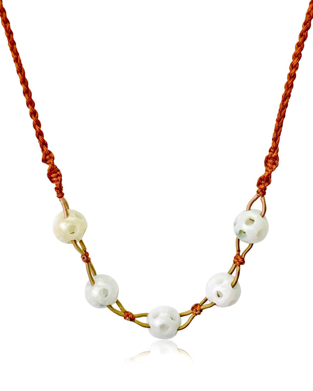 Real Jade Bead Necklace a Nephrite Jade Beads For Her Bead Father's Day Gift with Timeless Luxury Energy