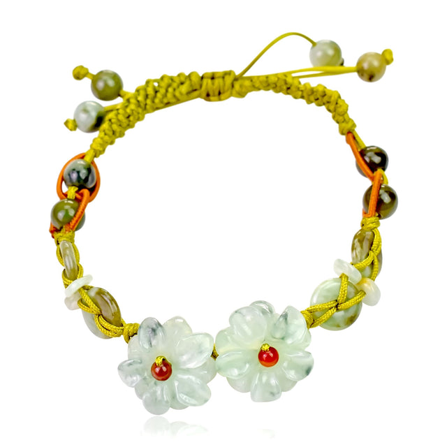 Be Uniquely Stylish with the Double Mums Adjustable Charm BraceletBraceletsSerenity Jade