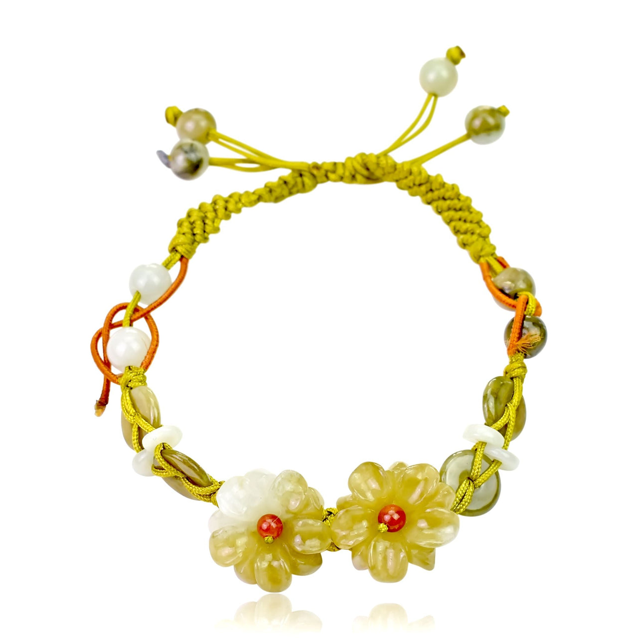Be Uniquely Stylish with the Double Mums Adjustable Charm BraceletBraceletsSerenity Jade