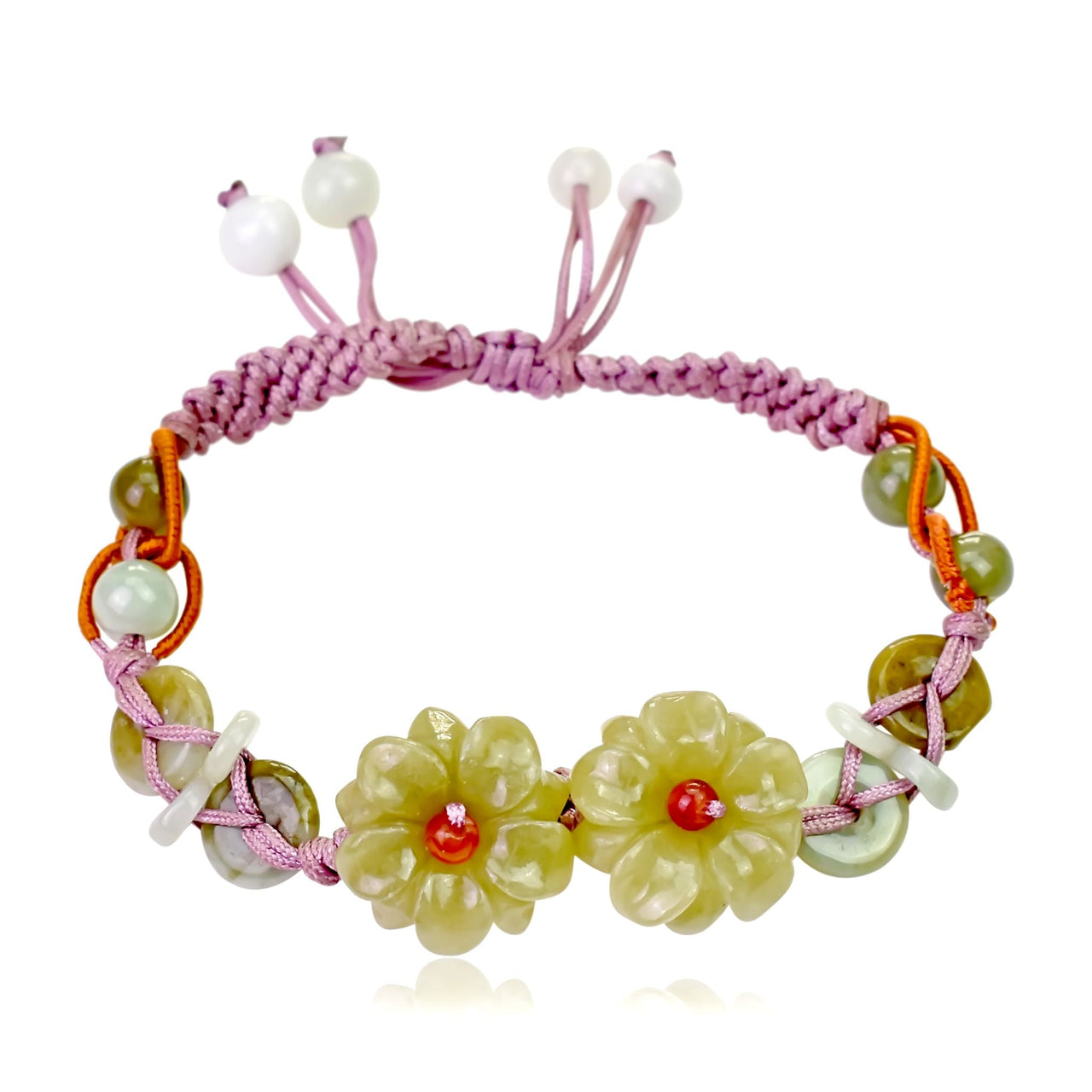 Be Uniquely Stylish with the Double Mums Adjustable Charm BraceletBraceletsSerenity Jade