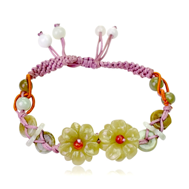 Be Uniquely Stylish with the Double Mums Adjustable Charm BraceletBraceletsSerenity Jade