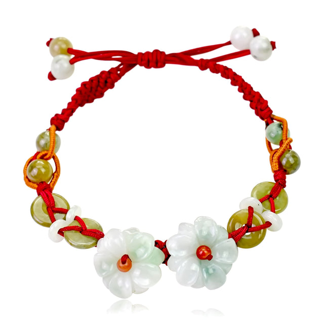 Be Uniquely Stylish with the Double Mums Adjustable Charm BraceletBraceletsSerenity Jade