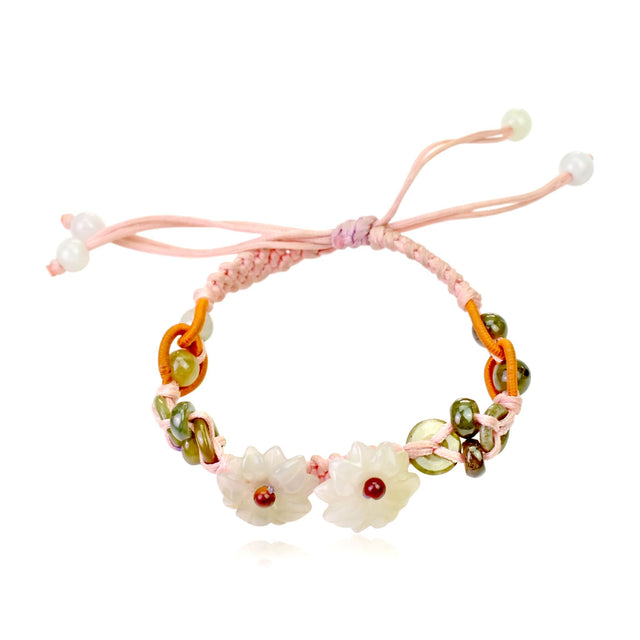 Be Uniquely Stylish with the Double Mums Adjustable Charm BraceletBraceletsSerenity Jade