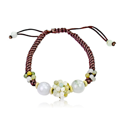 Bead Bracelet a Real Jade Bead Bracelet for Her Handmade Bracelets Beaded for Luck, Abundance Lovely Birthday Gift