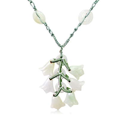 Bellflower A Birth Flower Bouquet Necklace for Women Floral Flower Necklace Elegant Anniversary Gift