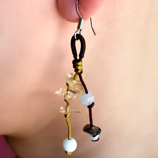 Jade and Onyx A Onyx Black Earrings for Women Jade Onyx Birthday Gift with Healing Crystal Energy for Grounding and Clarity