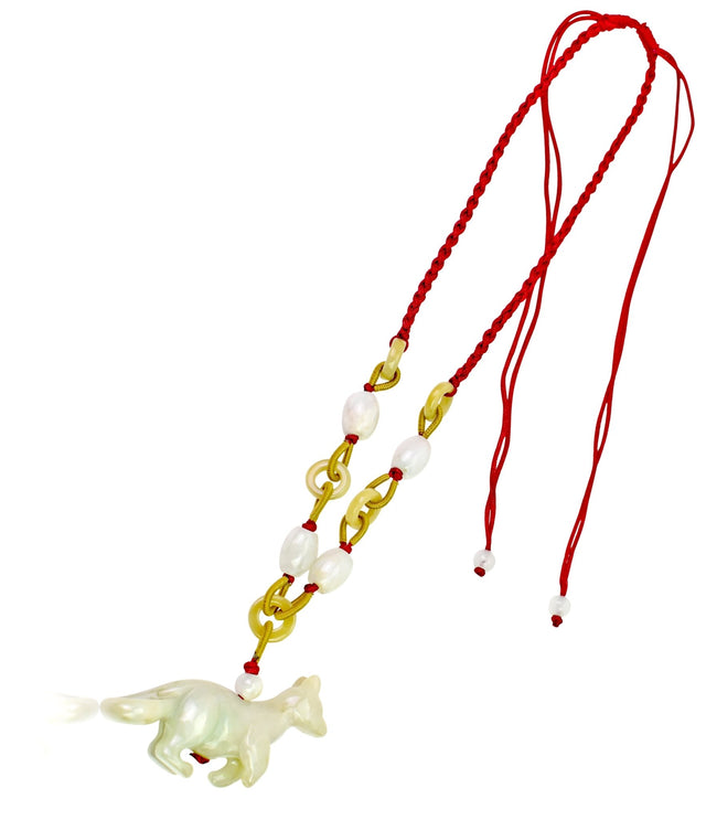 Boldly Leap Into Style with the Chunky Kangaroo Jade Pendant NecklaceNecklacesSerenity Jade