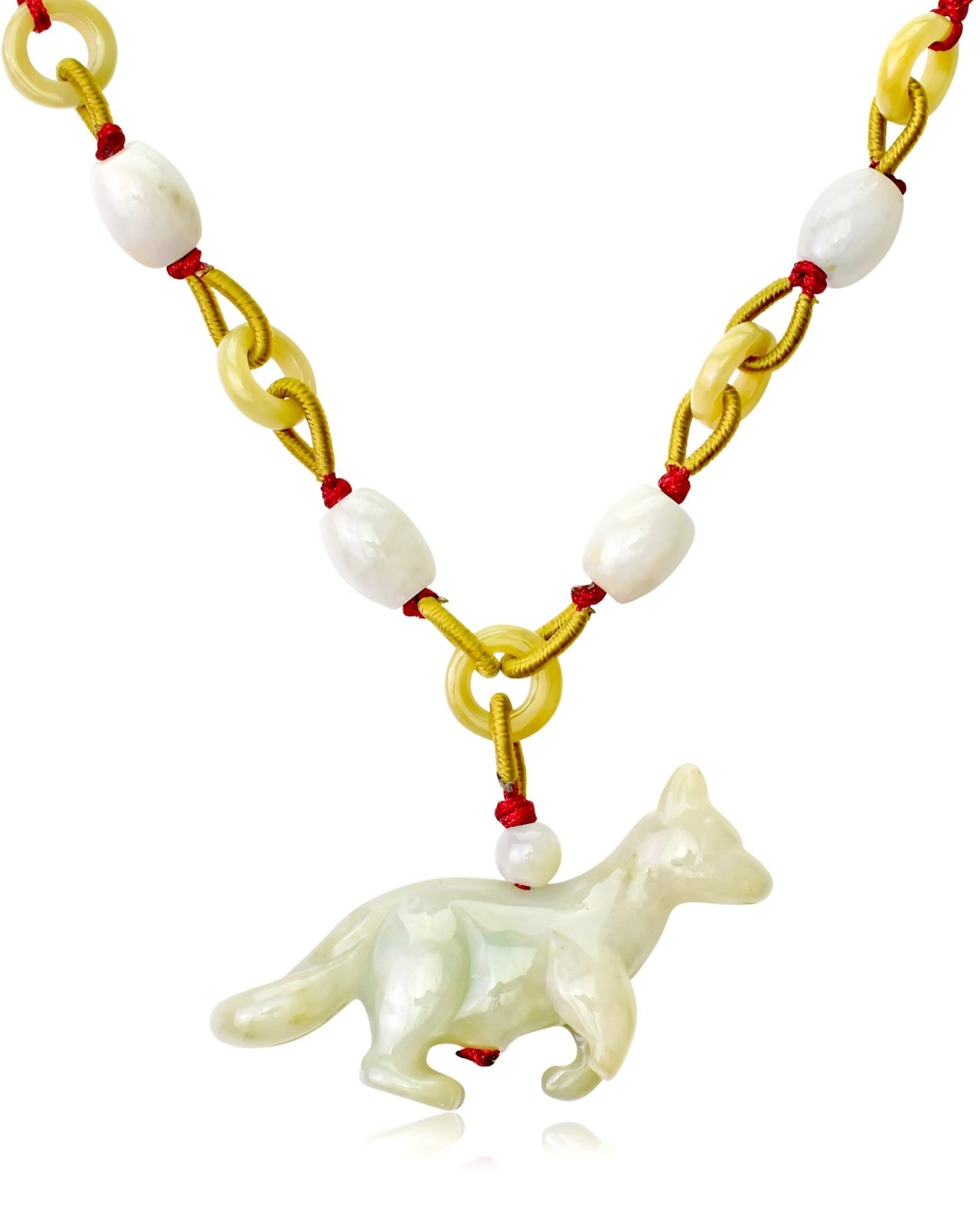 Boldly Leap Into Style with the Chunky Kangaroo Jade Pendant NecklaceNecklacesSerenity Jade
