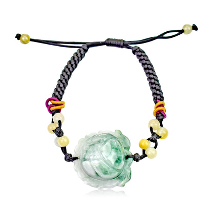 Handcrafted Lotus Flower Bracelet a Lotus Pendant for Women Lotus Bracelet Birthday Gift for Growth and Purity