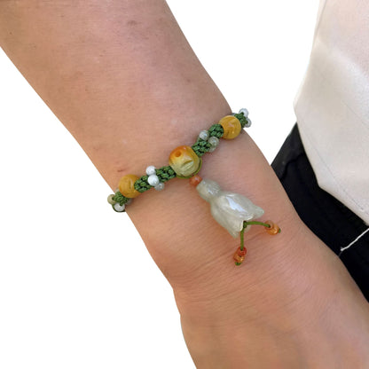 Women Dalmantian Bell Flower a Valentines Beaded Bracelet for Women Beads Bracelet Design Mother's Day Gift