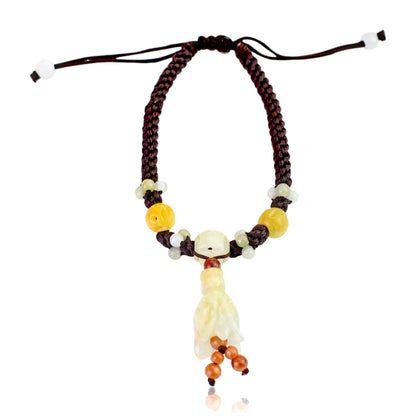 Romantic Dalmantian Bell Flower a Valentines Beaded Bracelet for Women Beads Bracelet Design Valentine’s Day Gift