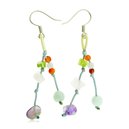 Beads Amethyst A Colorful Gem Earrings For Women Amethyst Birthstone Earrings Radiating Love, Romance and Inner Peace