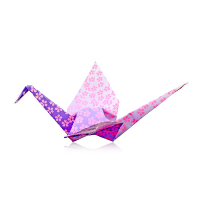 Folding Crane with February Birthstone A Meaningful February Stone Gift Unisex Birthday Gift