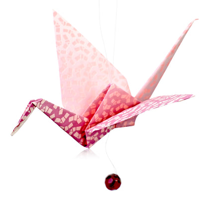 Red Crane with Garnet January Birthstone a January Stone Anniversary Gift for Lifelong Happiness