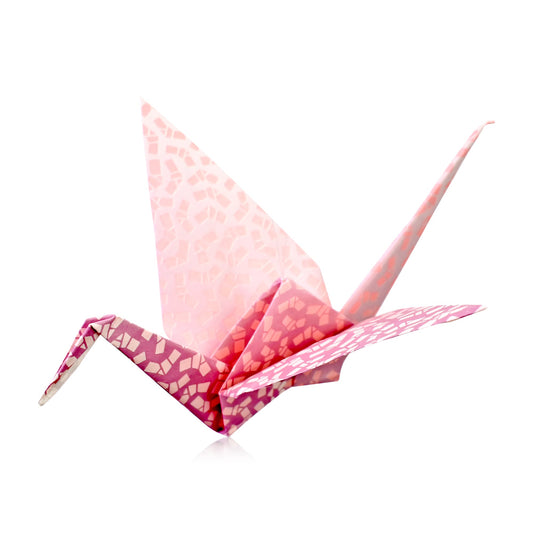 Red Crane with Garnet January Birthstone a January Stone Anniversary Gift Representing Devotion and Lifelong Happiness