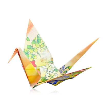 Japanese Origami Crane with Emerald Birthstone A May Birthstone Birthday Gift Celebrating Love