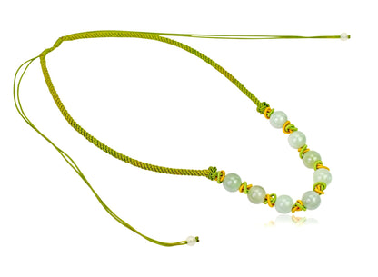 Multi Color Jade Bead Necklace In Jade Disc Pendant For Everlasting Mother’s Day Gift