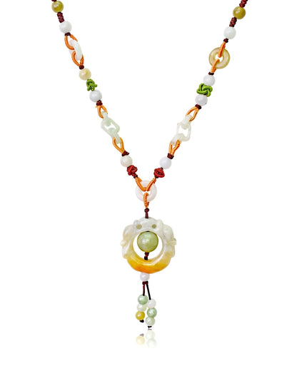 Jade Pendant with Dragon Mens Dragon Necklace Jade for Protection and Prosperity Birthday Gift
