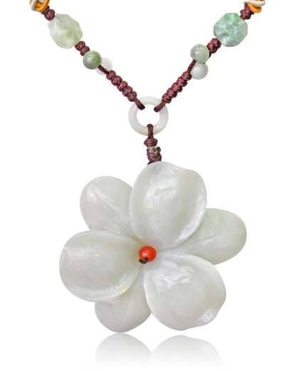 Mystical Trillium Flower a Large Flower Trillium a Magic Of Three Flower Petal Necklace Unforgettable Anniversay Gift For Her