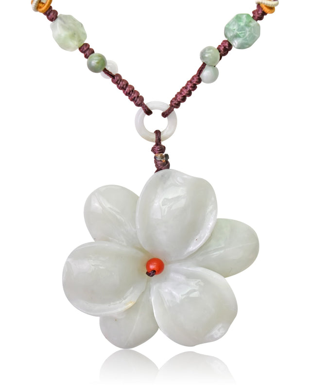 Mystical Trillium Flower a Large Flower Trillium a Magic Of Three Flower Petal Necklace Unforgettable Anniversay Gift For Her