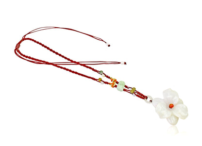 Mystical Trillium Flower a Large Flower Trillium a Flower Petal Necklace Unforgettable Birthday Gift For Her
