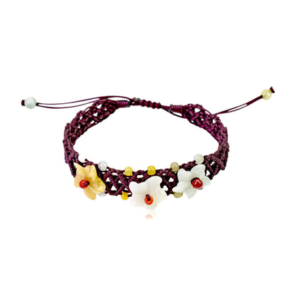 Romantic Star Of Beth Flower For Her Floral Bracelet A Beautiful Statement Bracelet Anniversary Gift