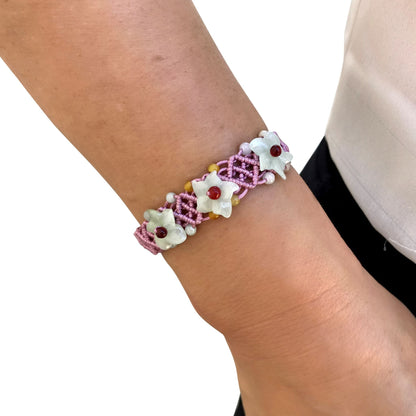 Women Star Of Beth Flower For Her Floral Bracelet A Beautiful Statement Bracelet Romantic Anniversary Gift