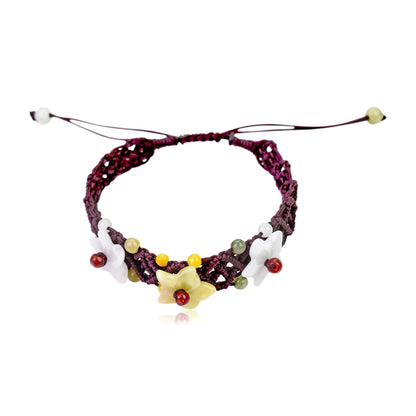 Handcrafted Star Of Beth Flower For Her Floral Bracelet A Beautiful Statement Bracelet Mother’s Day Gift