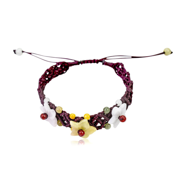 Handcrafted Star Of Beth Flower For Her Floral Bracelet A Beautiful Statement Bracelet Mother’s Day Gift