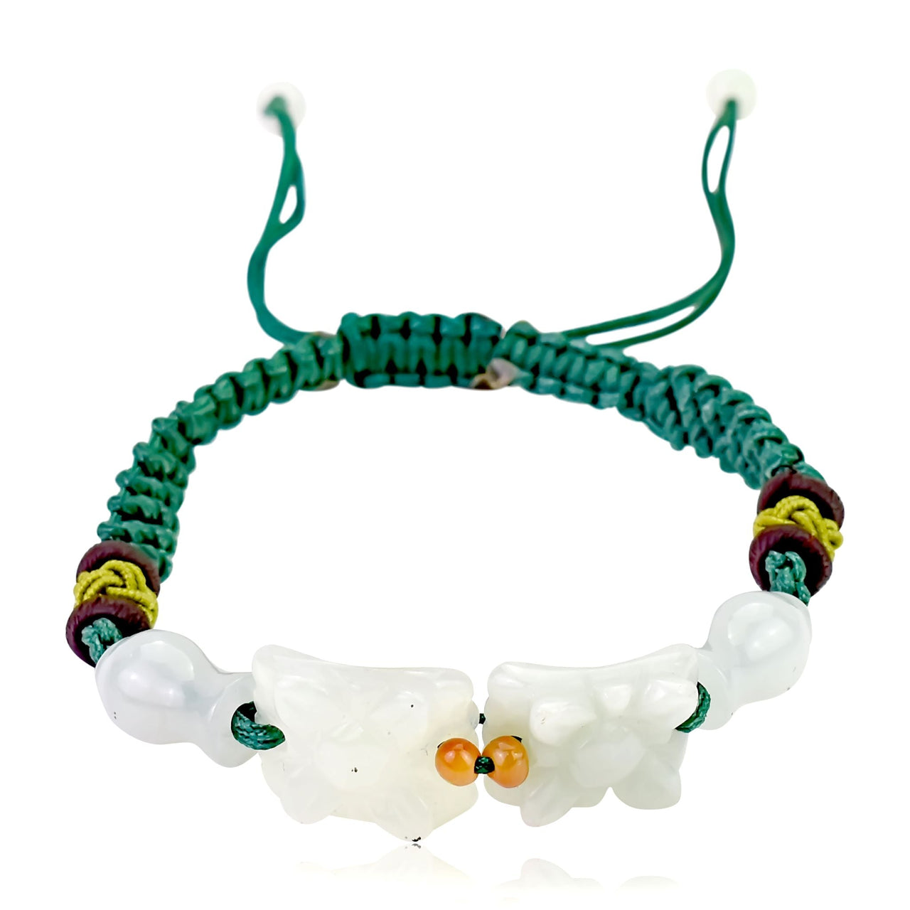 Crafted to Perfection: The Square Shape With Flower Jade BraceletBraceletsSerenity Jade