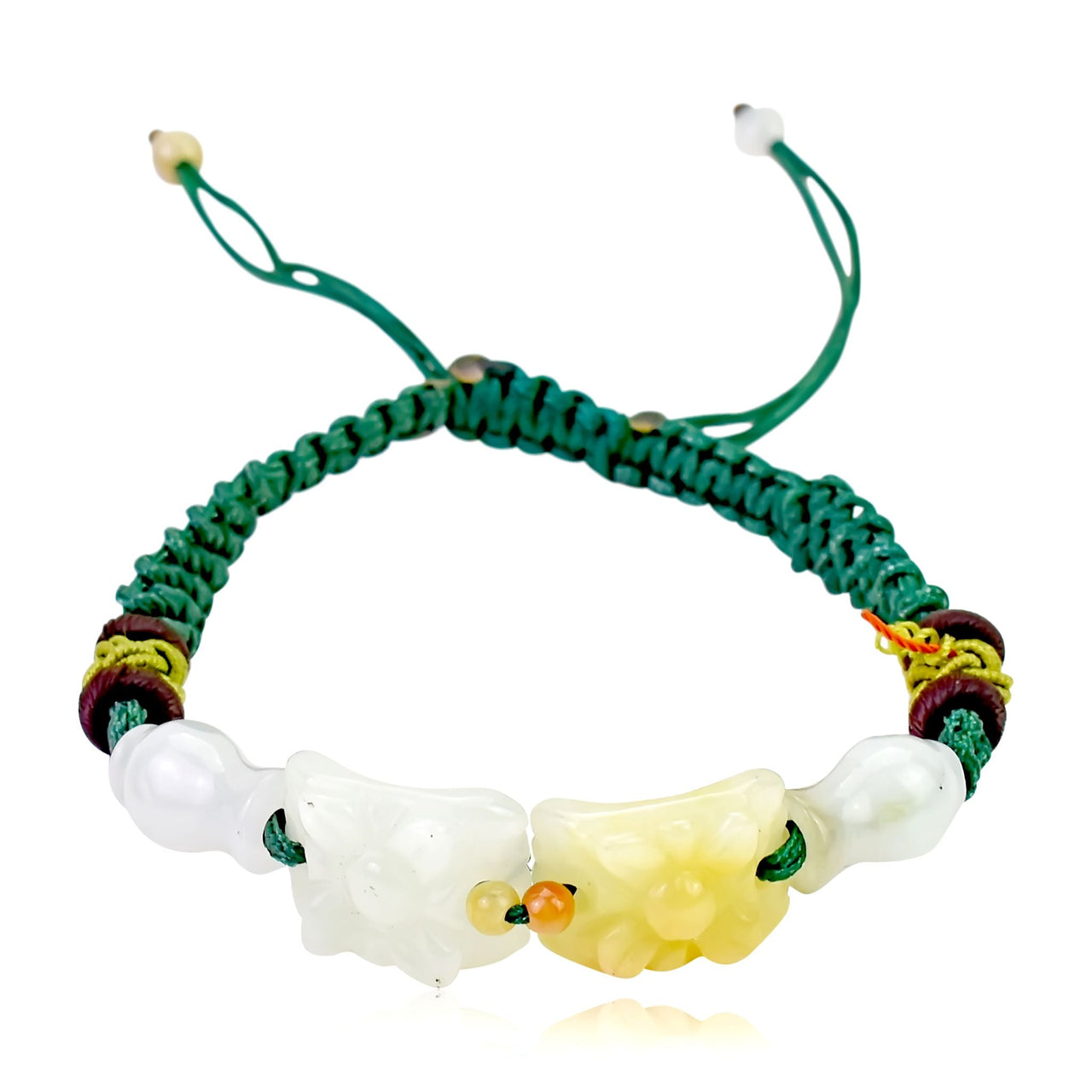 Crafted to Perfection: The Square Shape With Flower Jade BraceletBraceletsSerenity Jade