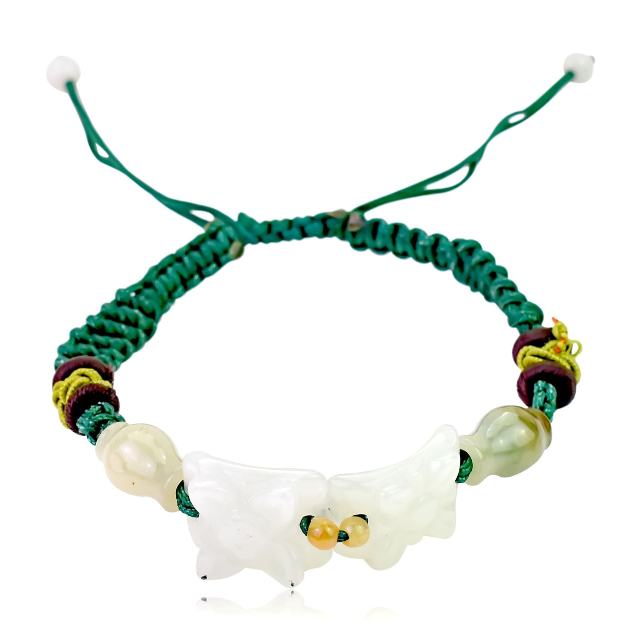 Crafted to Perfection: The Square Shape With Flower Jade BraceletBraceletsSerenity Jade