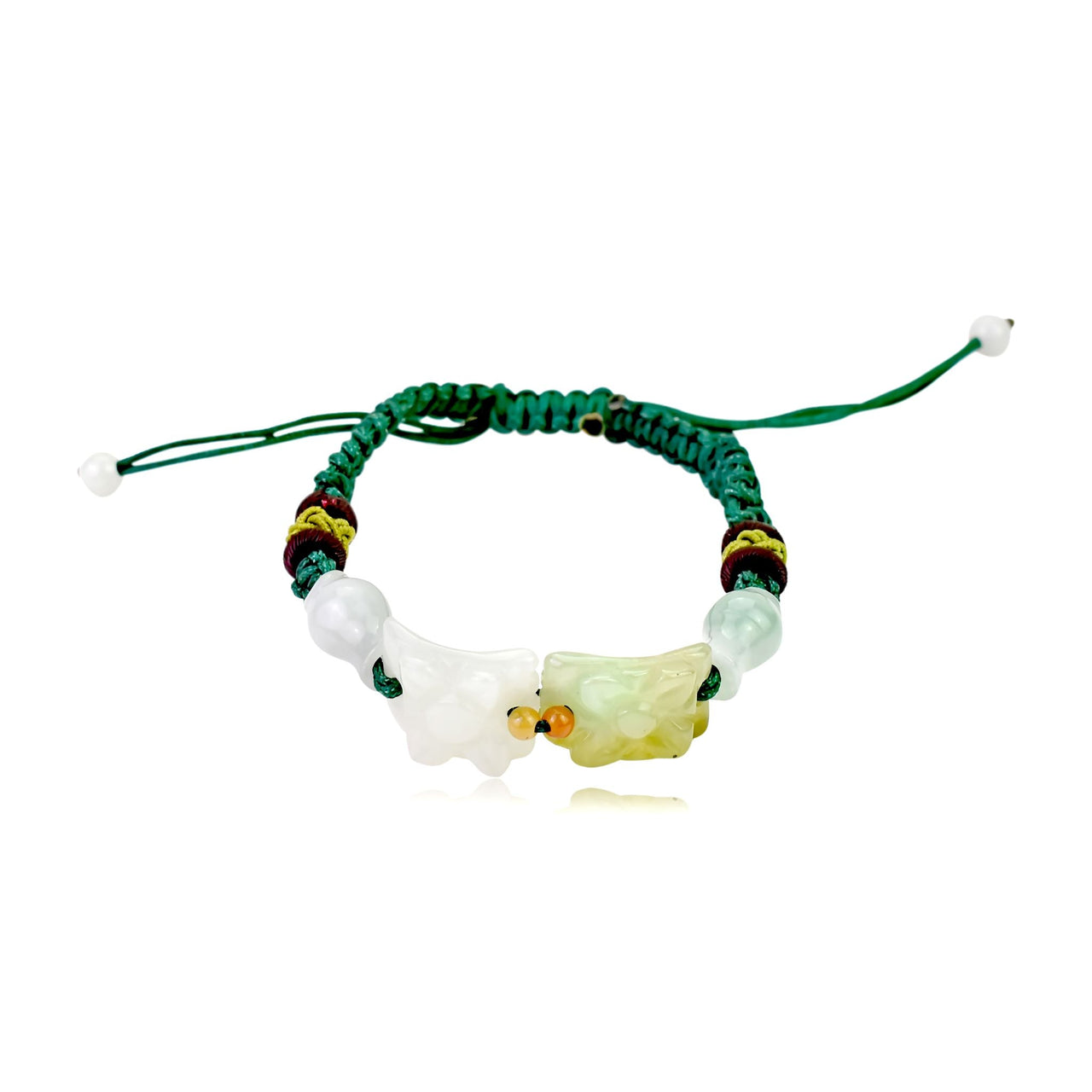 Crafted to Perfection: The Square Shape With Flower Jade BraceletBraceletsSerenity Jade