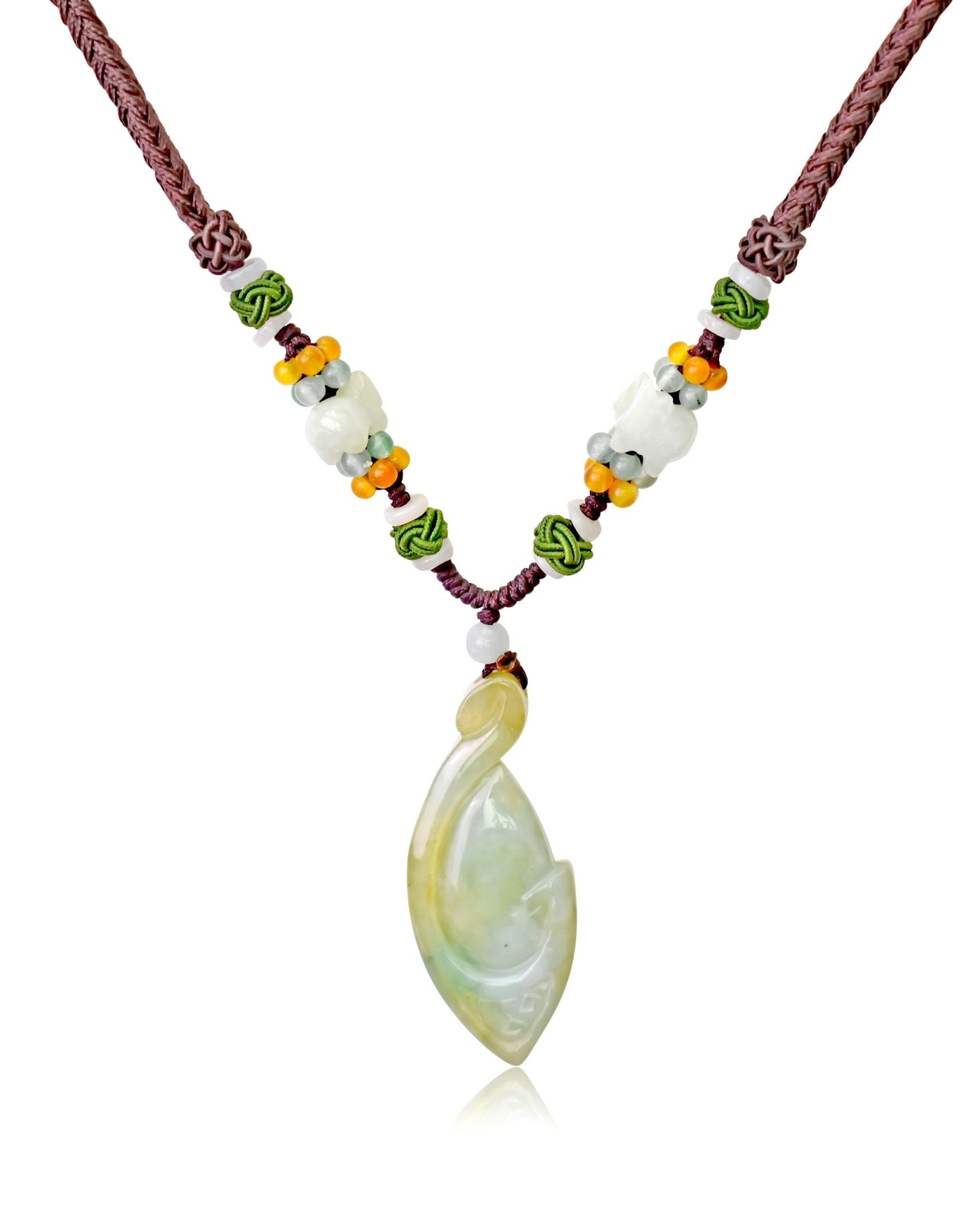 Discover the Magic of the Clover Shape Jade Pendant NecklaceNecklacesSerenity Jade
