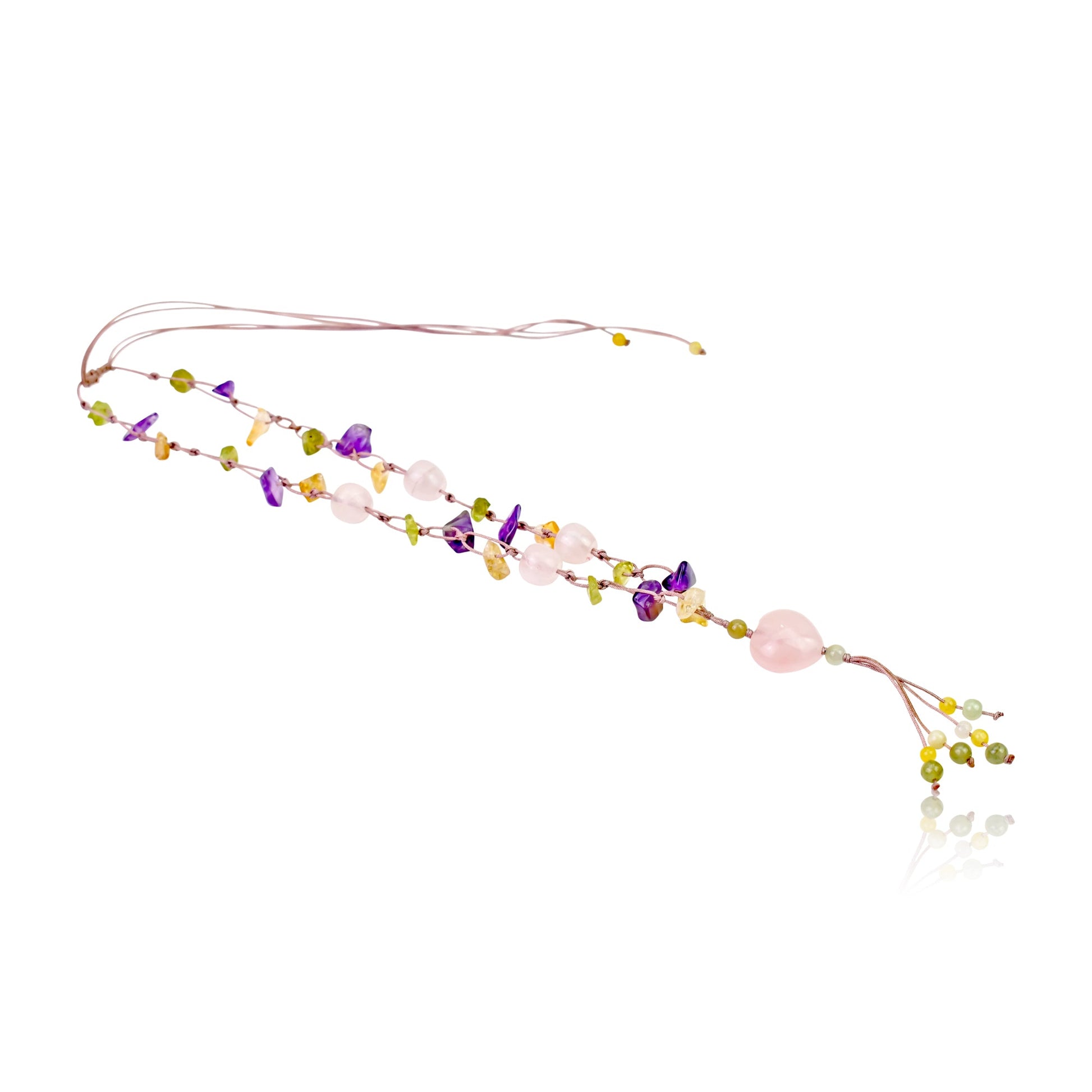 Discover the Magic of the Rose Quartz Heart Gemstone NecklaceNecklacesSerenity Jade