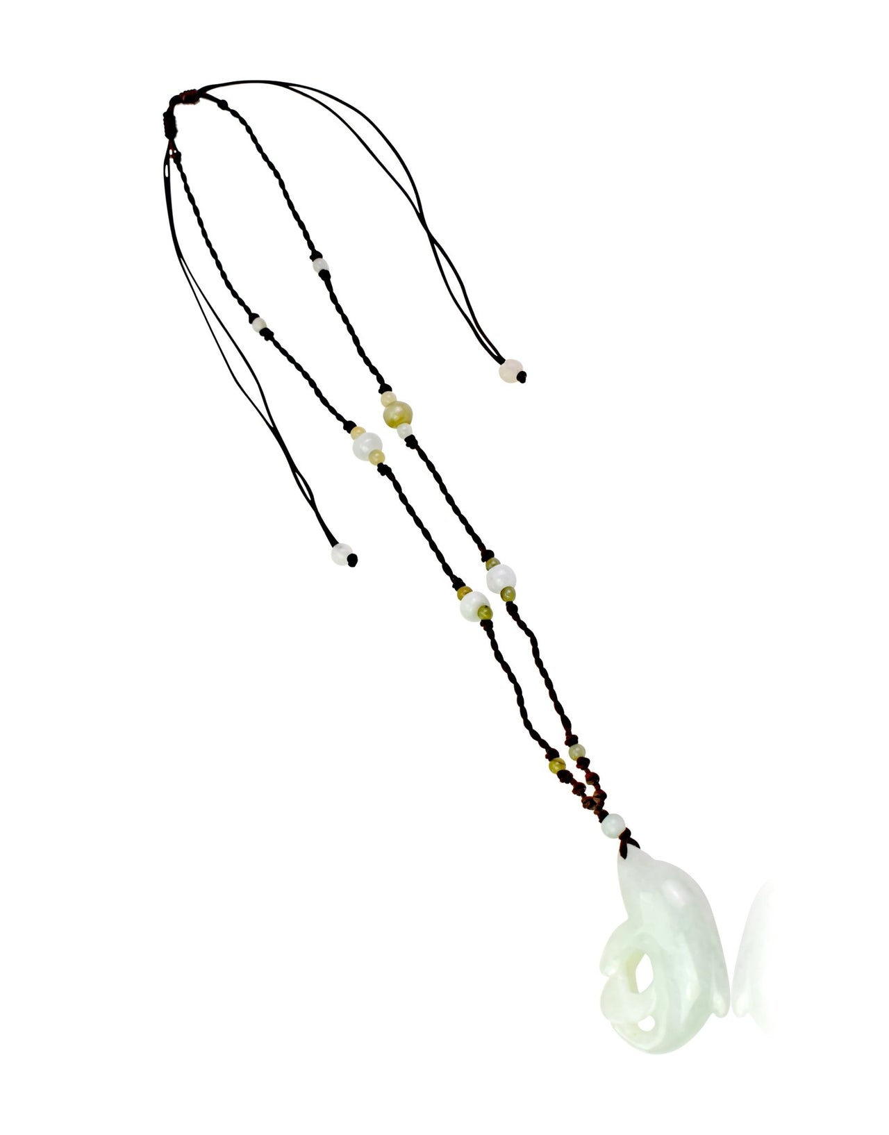 Dive into Joy with the Dolphin Jade Pendant NecklaceNecklacesSerenity Jade