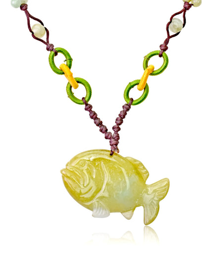 Handmade Tropical Fish a Handmade Mens Necklace for Him Ocean Themed Jewelry Soulful Milestone Gift