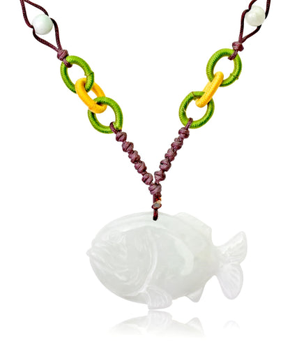 Men Tropical Fish a Handmade Mens Necklace for Him Ocean Themed Jewelry Soulful Milestone Gift