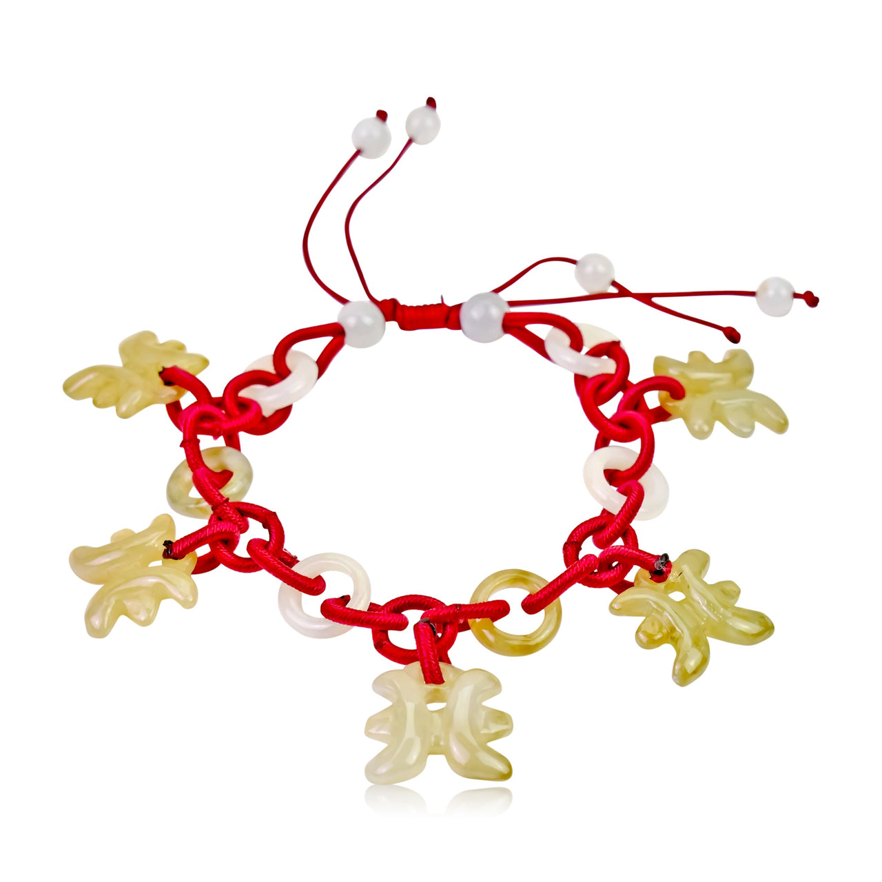 Dive into the Mystical Energy of Pisces with a Hand - Carved Jade BraceletBraceletsSerenity Jade