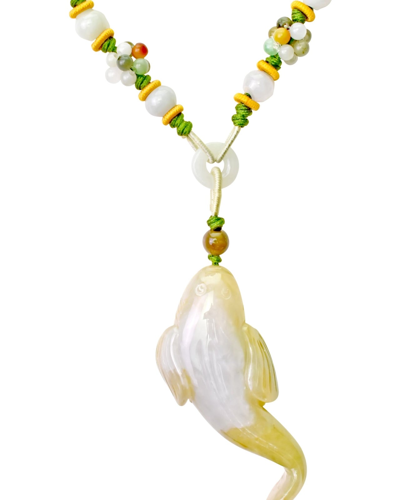 Men Eel Fish a Mens Jade Stone Necklace Freshwater Eel for Perseverance and Inner Strength Birthday Gift