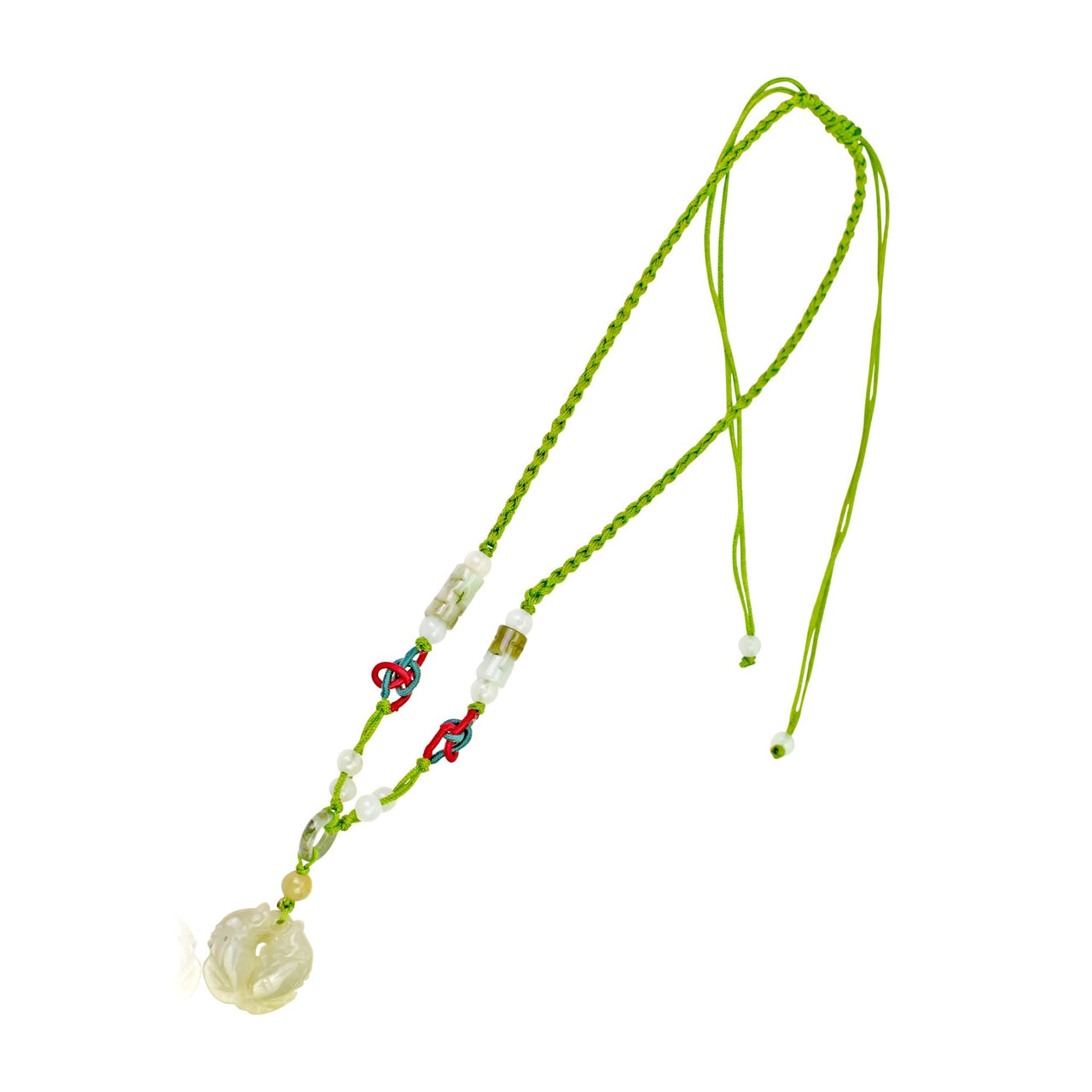Double Fish Miniature Jade Pendant Necklace for Wealth AttractionNecklacesSerenity Jade