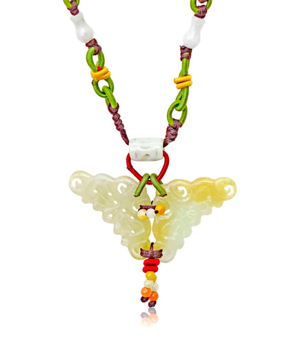 Lovely Butterfly Medallion Pendant For Women Custom Medallion Necklace For Joyful Anniversary Gift