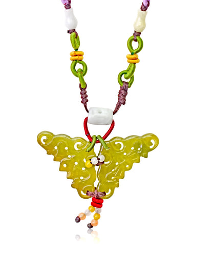 Handmade Butterfly Medallion Pendant For Women Custom Medallion Necklace For Joyful Anniversary Gift
