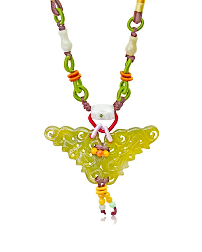 Green Jade Butterfly Medallion Pendant For Women Custom Medallion Necklace For Joyful Anniversary Gifte