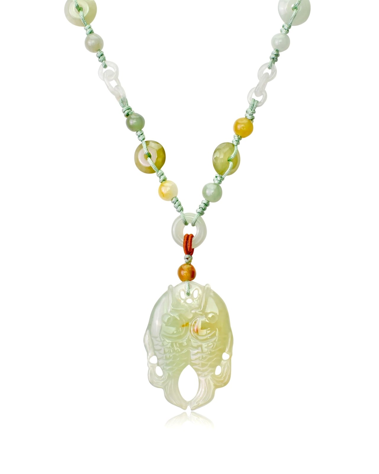 Double the Fish, Double the Fun and Wealth with Spectacular NecklaceNecklacesSerenity Jade