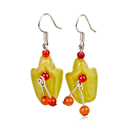 Flower Statement Earrings an American Bellflower for Her Earrings Floral Meaningful Birthday Gift