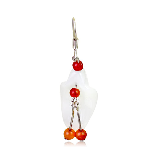 Flower Statement Earrings an American Bellflower for Her Earrings Floral Meaningful Anniversary Gift