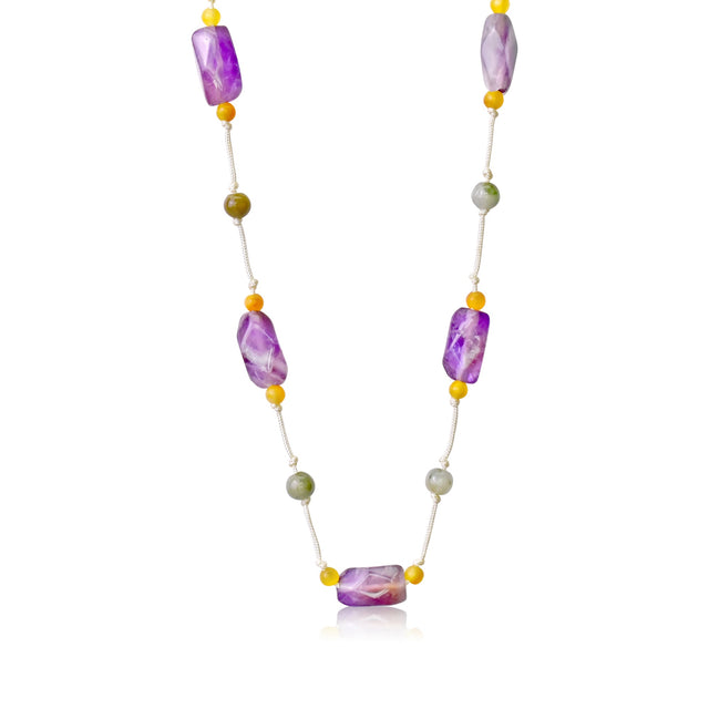 Elevate Your Spirit with the Radiant Harmony Amethyst Gemstone NecklaceNecklacesSerenity Jade