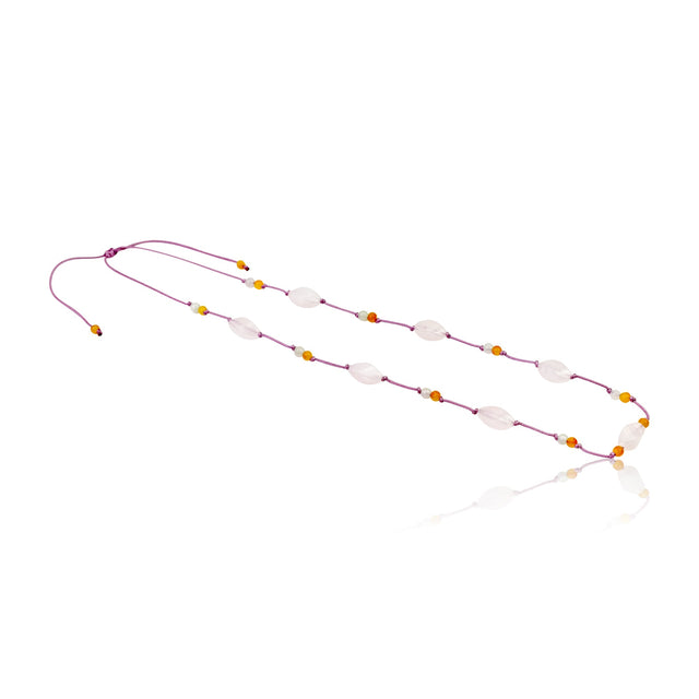 Embrace Feminine Grace with the Oblong Beads Gemstone NecklaceNecklacesSerenity Jade